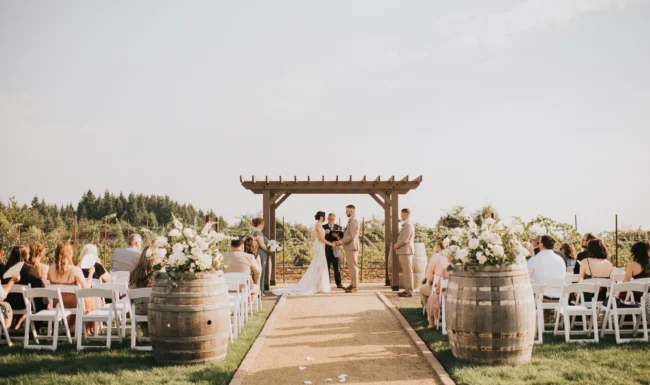 Best outdoor wedding venues in Willamette Valley, Oregon, Ghost Hill Cellars