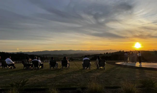 Sunset at Ghost Hill Cellars