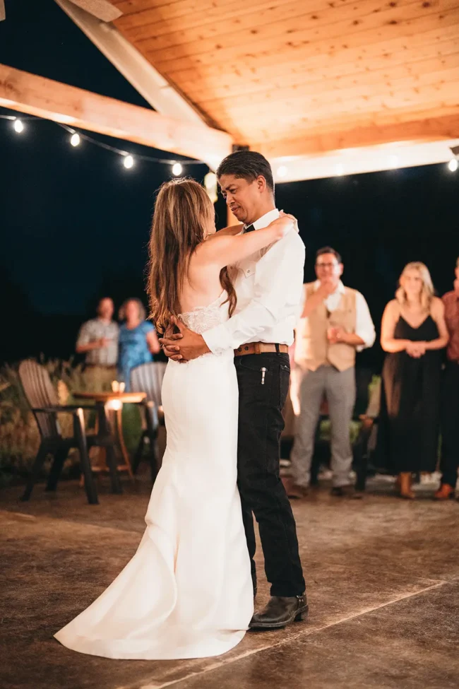 Bride and groom's first dance
