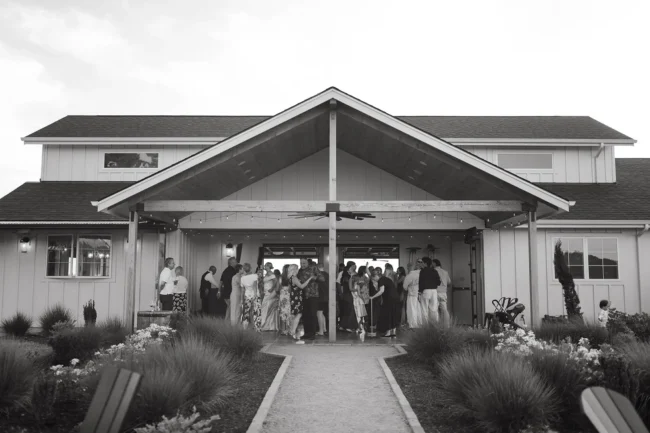 Guests at a wedding at Ghost Hill Cellars