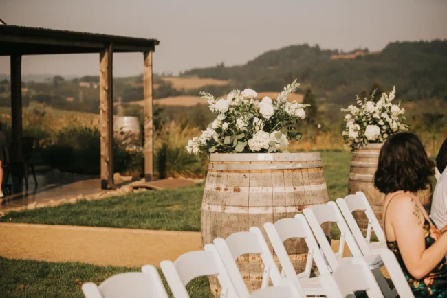Winery wedding venue with an amazing view in Carlton, Oregon, Ghost Hill Cellars